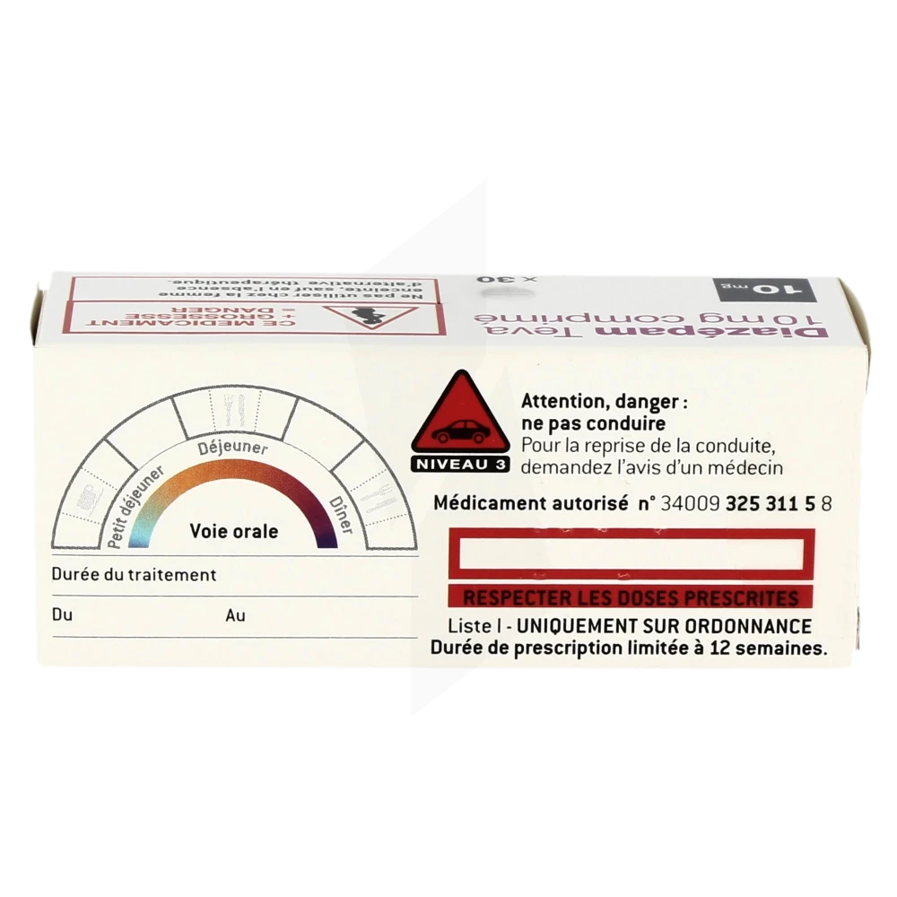 Diazepam injectable prix