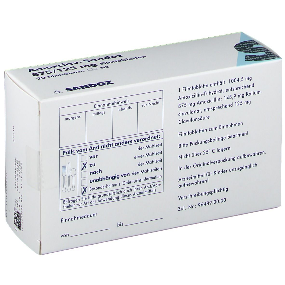 amoxicilline sandoz prix
