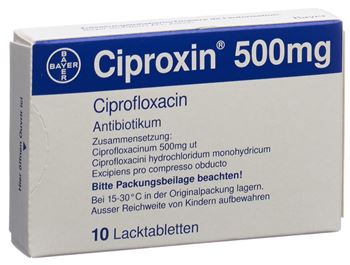 Ciprofloxacin 500 Mg 1x2