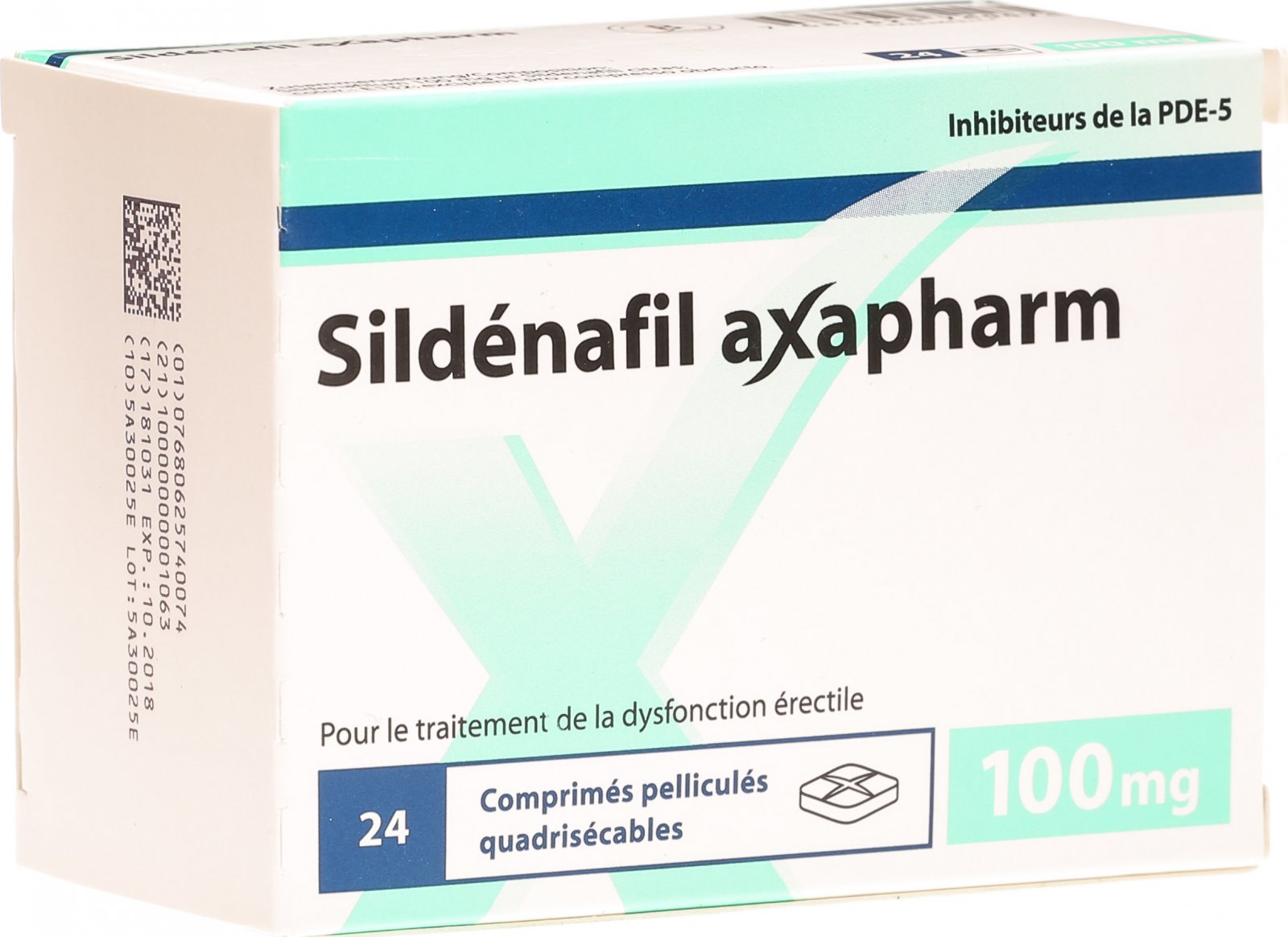 Sildenafil 100 Mg 24 Comprimés