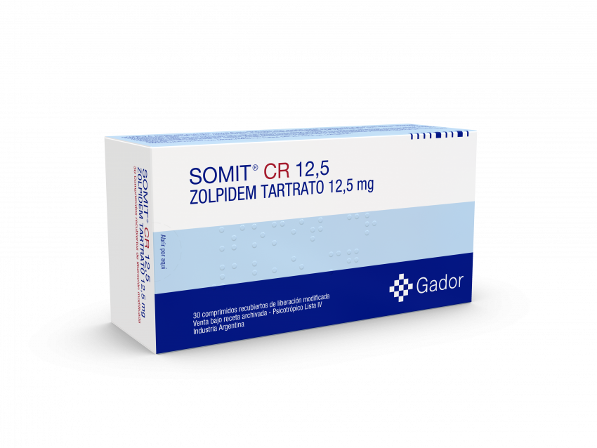 Tartrato de zolpidem 12.5 mg