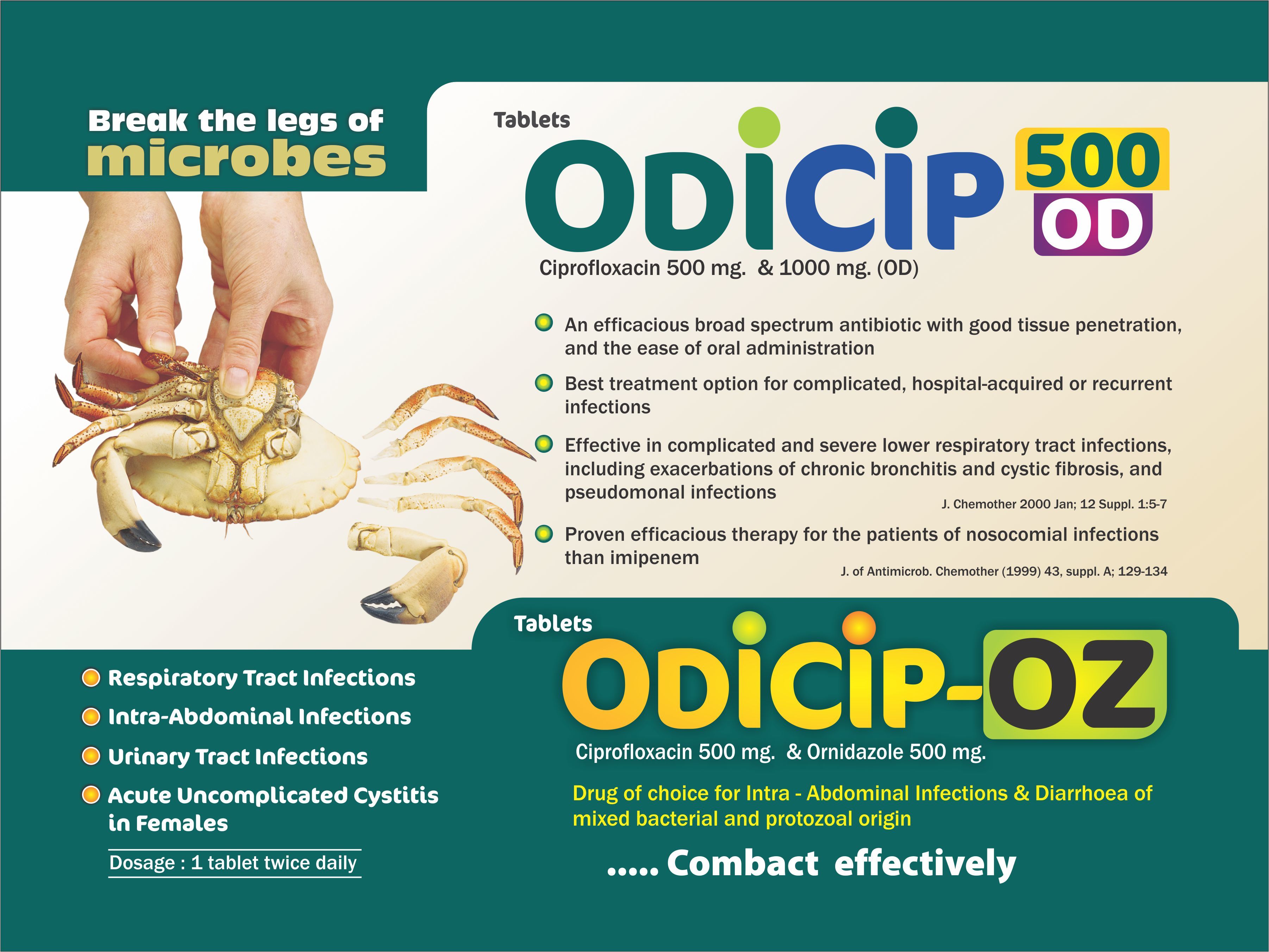 Ciprofloxacin 500mg & Ornidazole 500 Mg Ciprofloxacin 500mg & ornidazole 500 mg