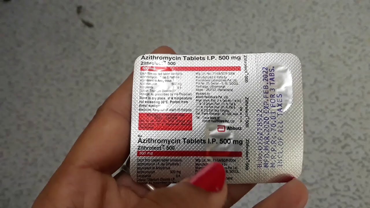 Azithromycin 500 mg zithrolect