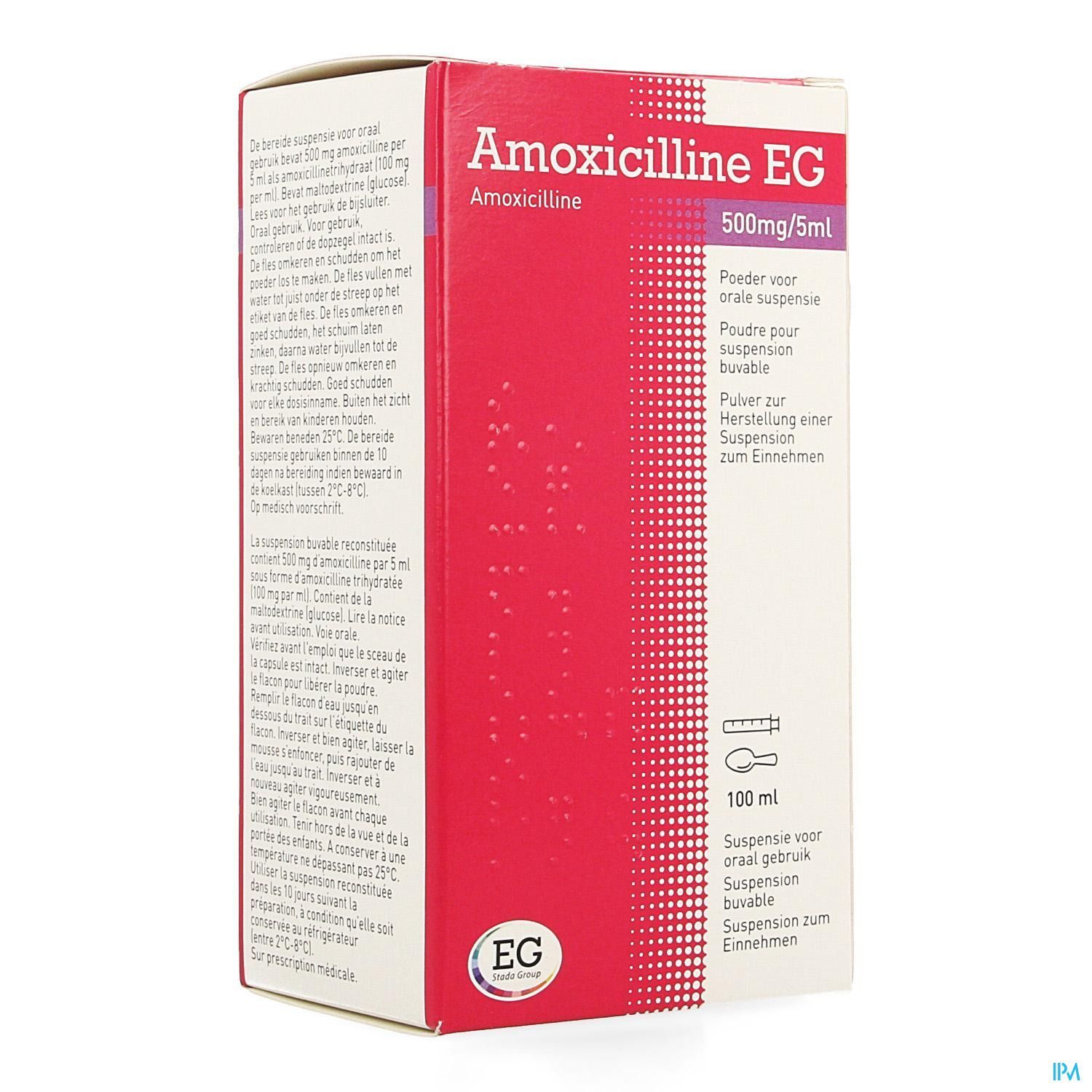 amoxicilline 500mg prix