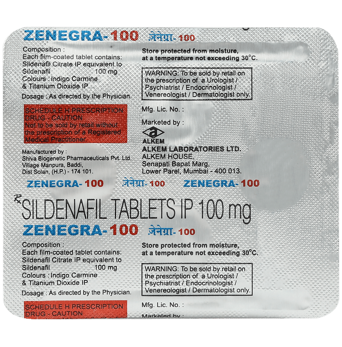 Sildenafil Zenegra 100mg Sildenafil zenegra 100mg