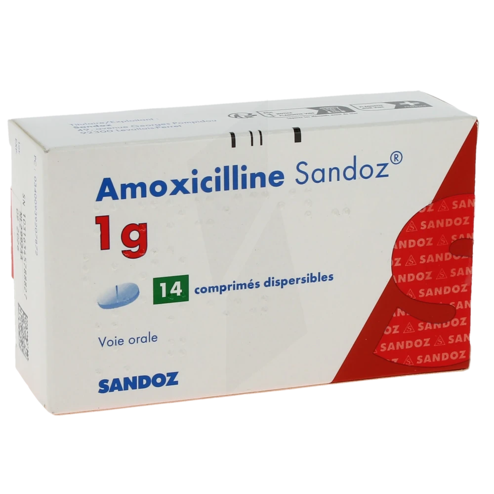 Amoxicilline 1g non generique