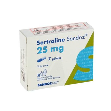 Sertraline 25 prix