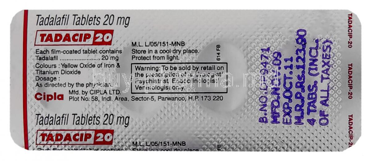 tadacip 20mg cipla