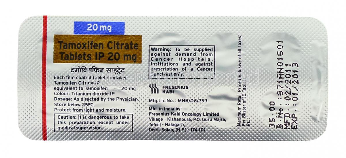 prix tamoxifen