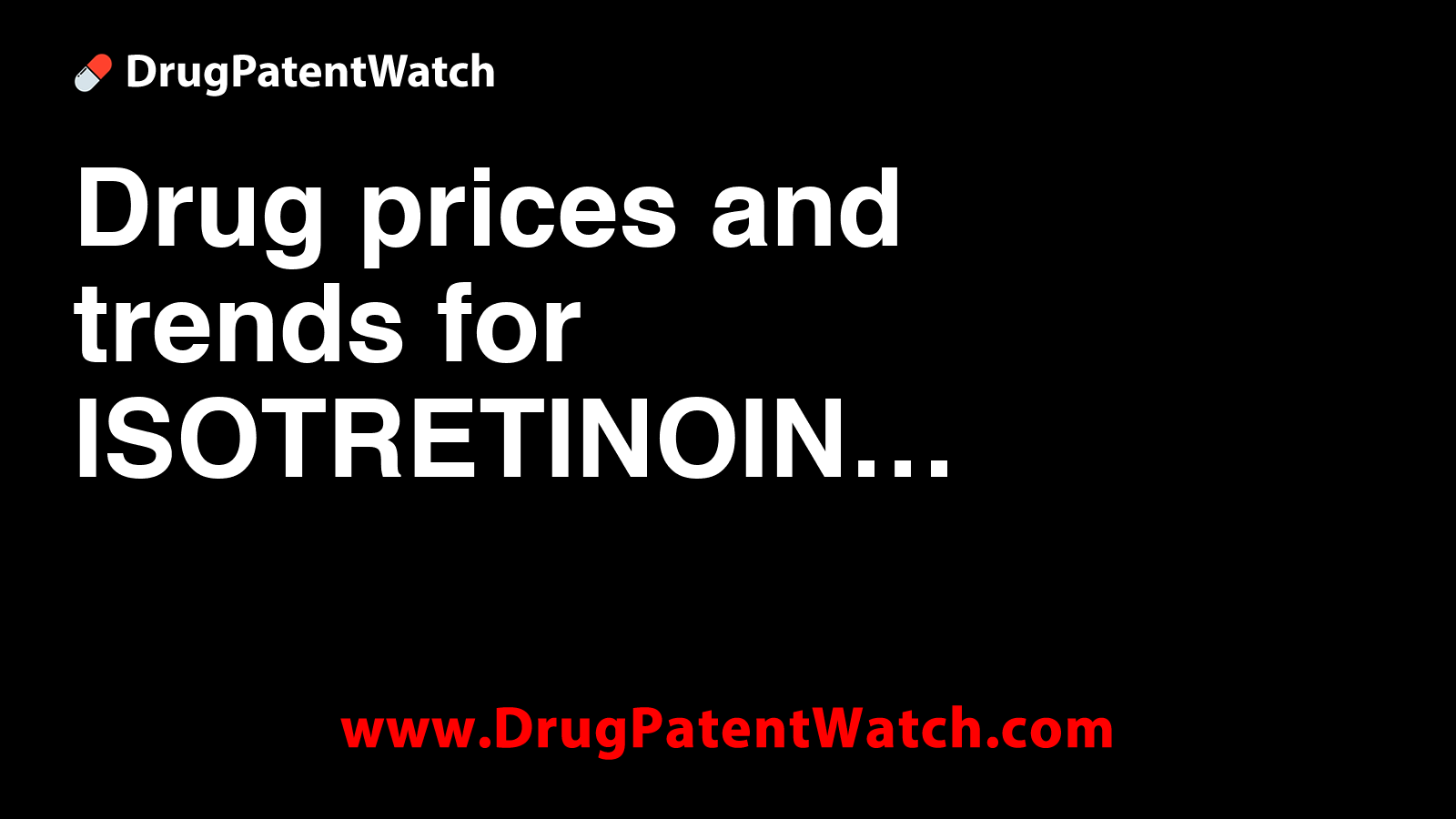 Isotretinoin prix