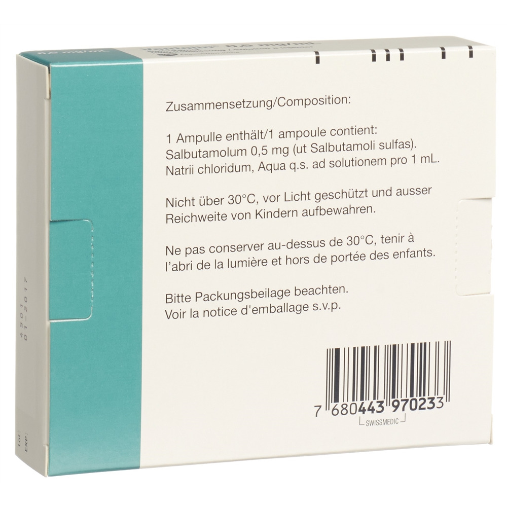 Ventolin 5mg prix