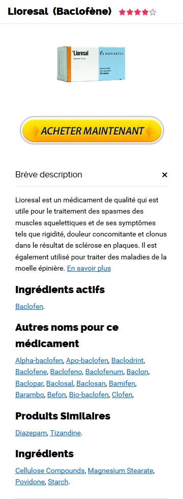 Coût du lioresal