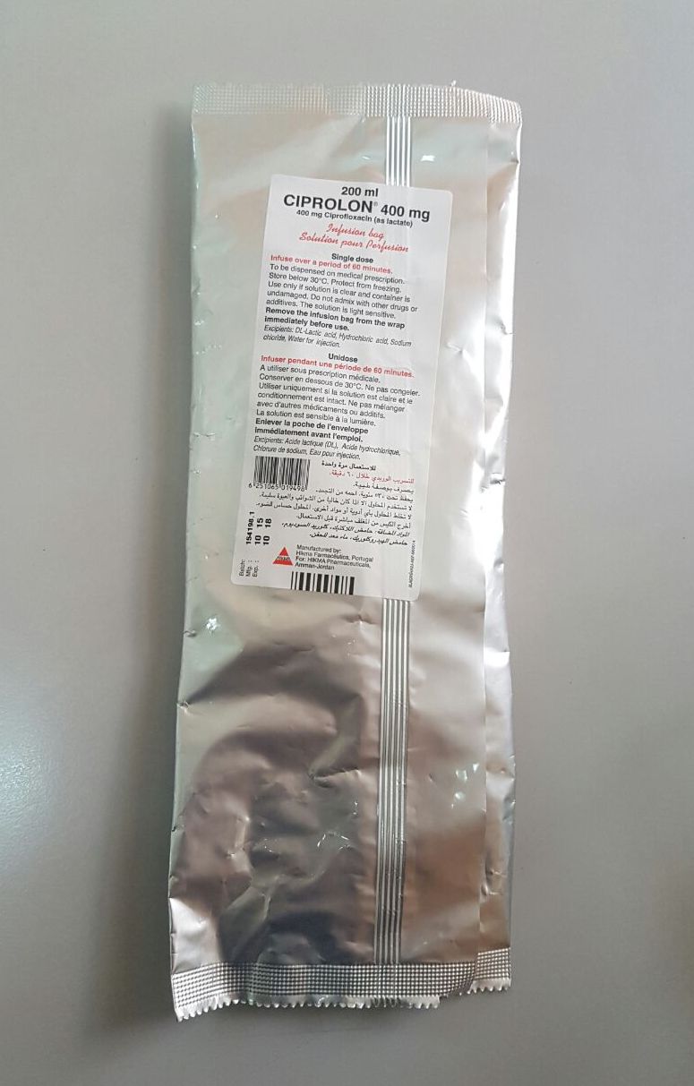 Ciprofloxacin sandoz 750 mg