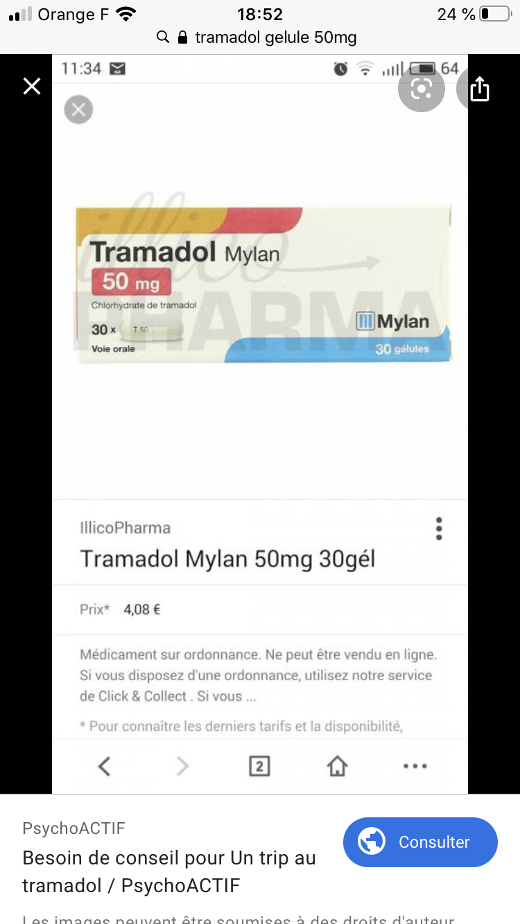 Tramadol mylan générique