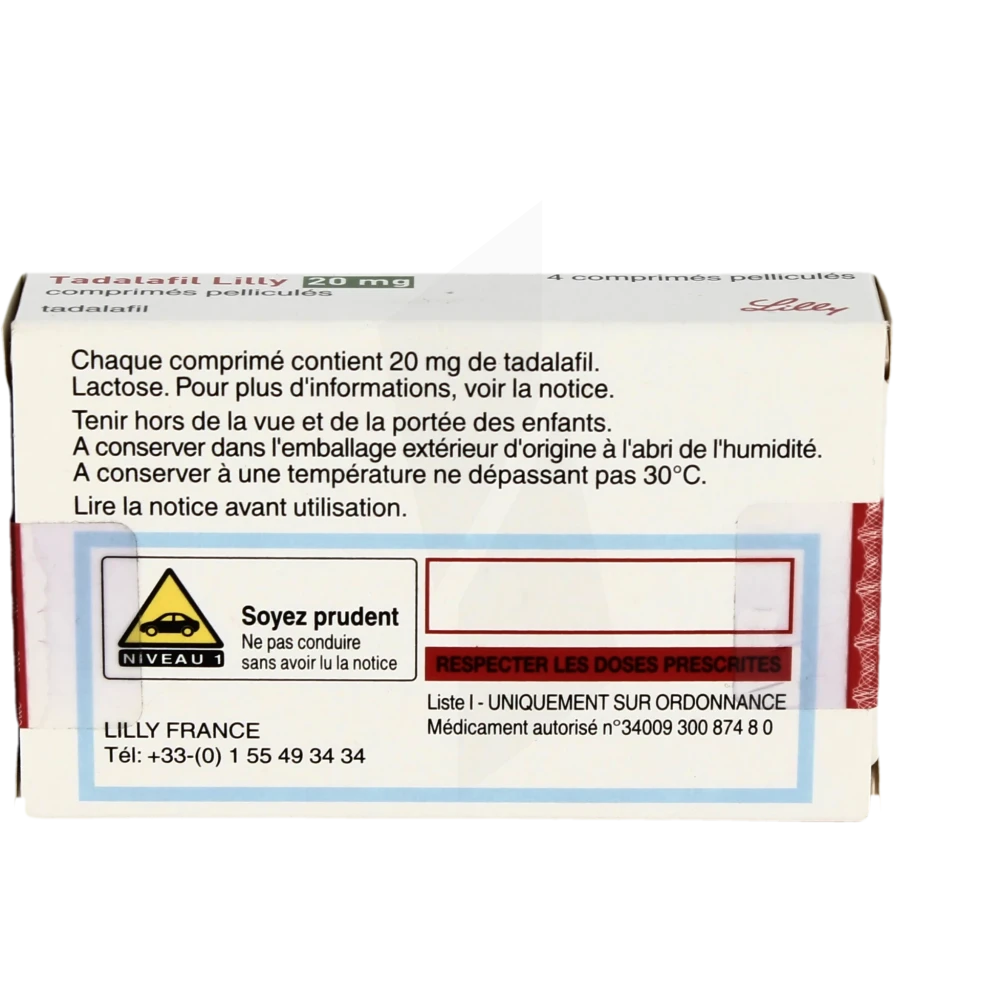 Prix du tadalafil lilly 20 mg