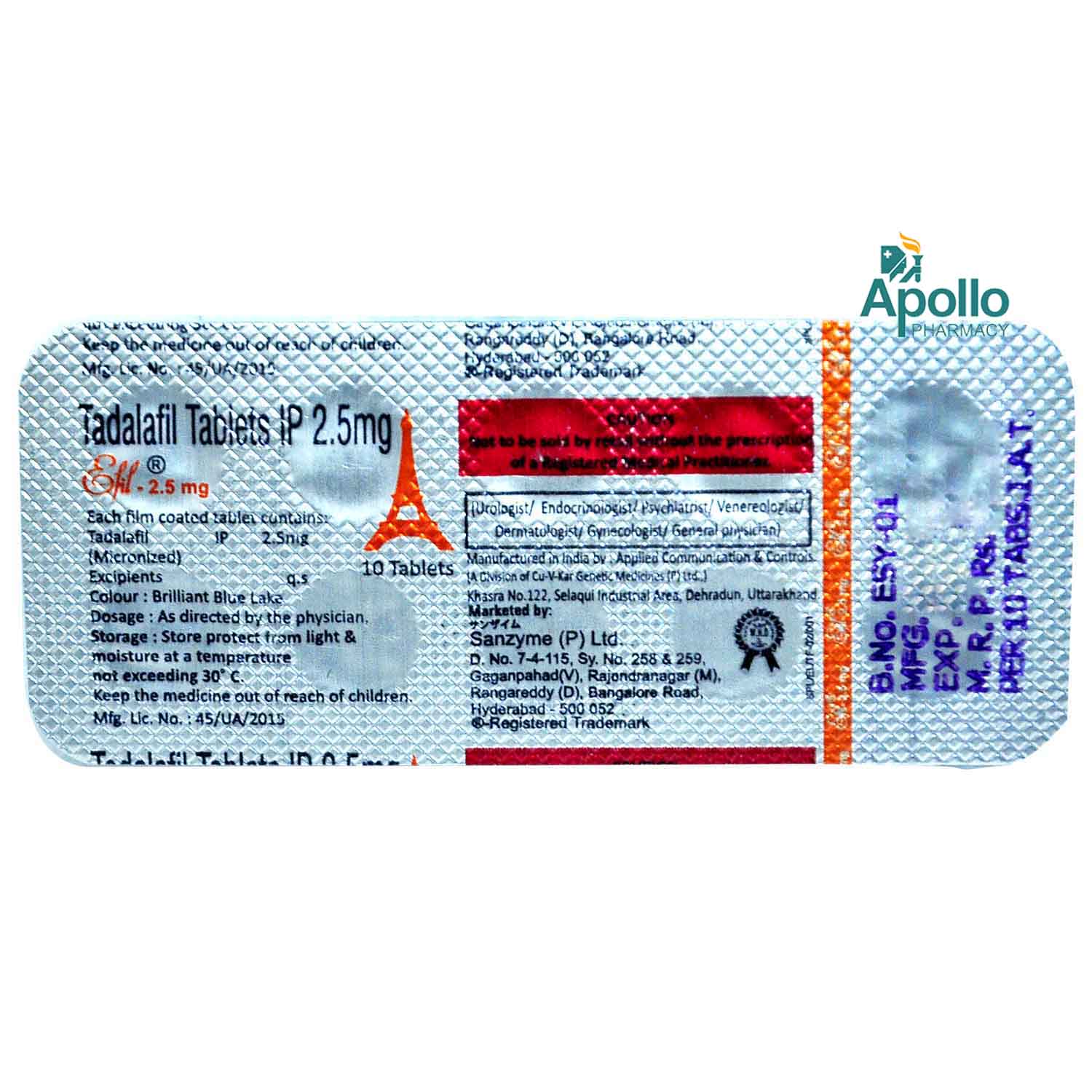Efil Tadalafil 2.5 Mg Efil tadalafil 2.5 mg
