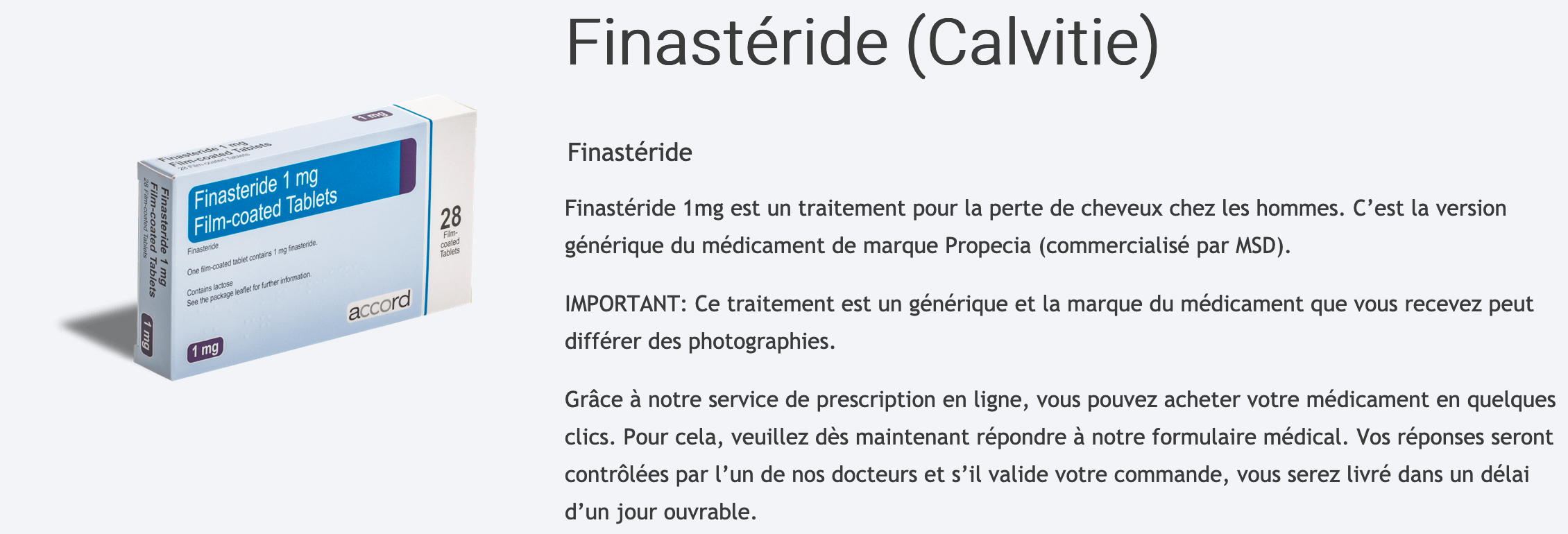 Coût du propecia
