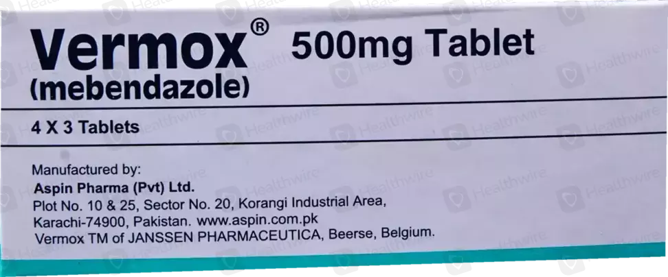 Vermox 500 mg prix