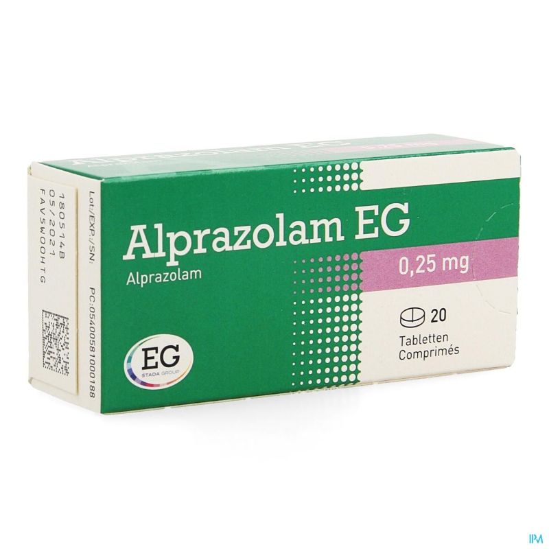 Alprazolam 0.25 prix