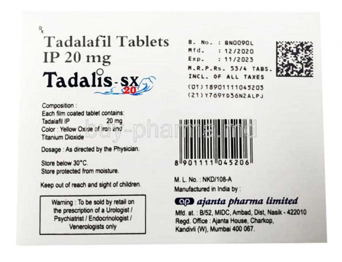 Tadalis Sx 2.5mg Online
