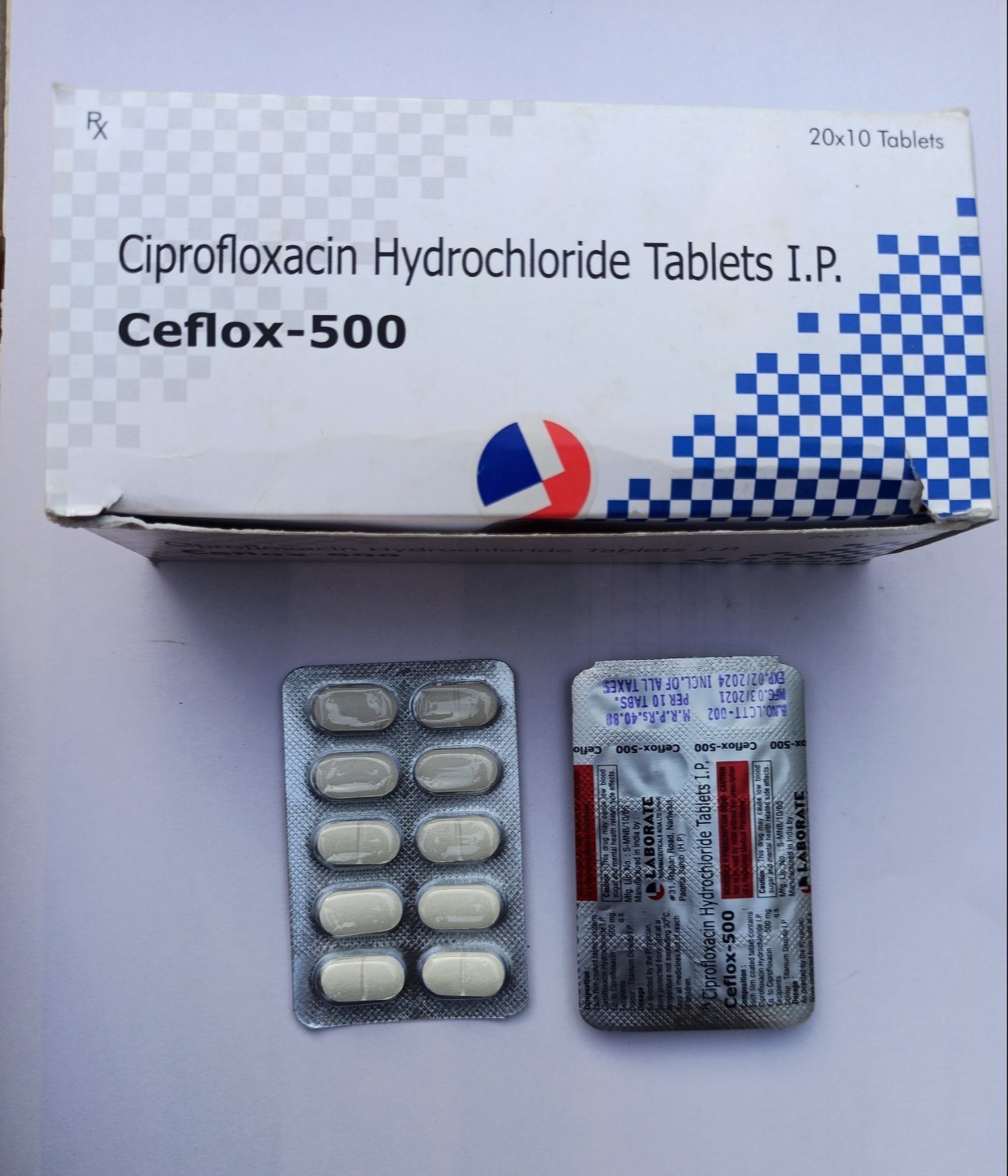 Ciprofloxacin 500mg & ornidazole 500 mg
