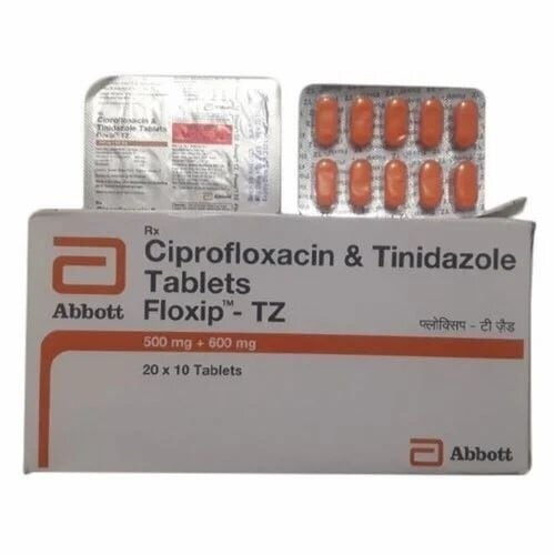 Ciprofloxacin 500mg tinidazole 600 mg