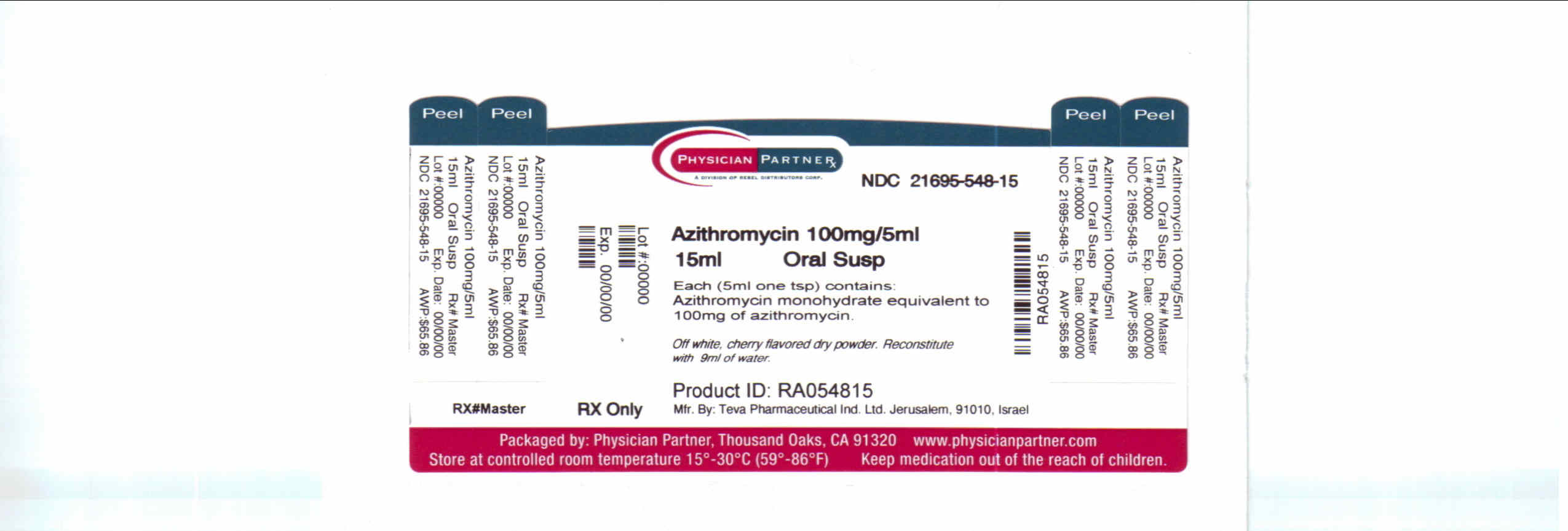 azithromycin 100 mg/5 ml
