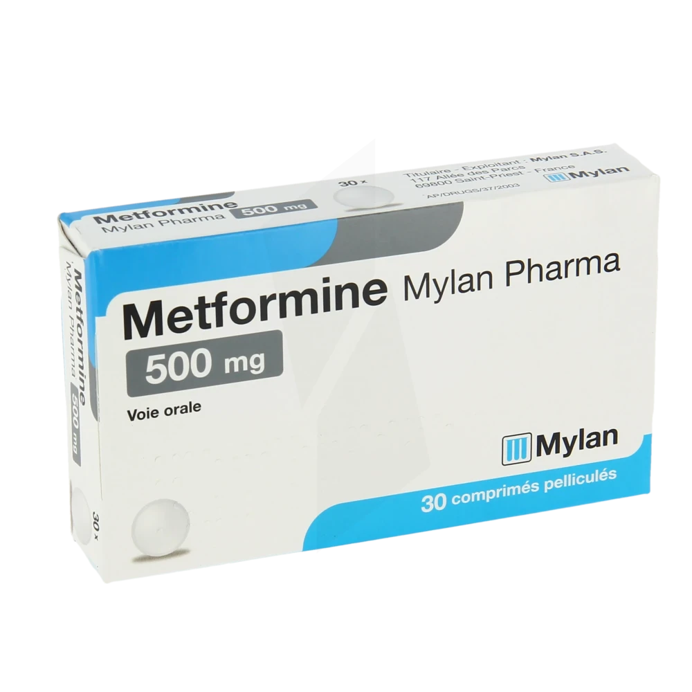 Metformin 500 mg prix