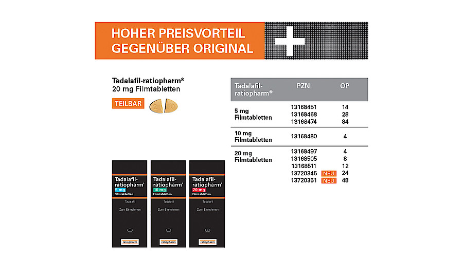 Tadalafil 5mg ratiopharm Tadalafil 5mg Ratiopharm