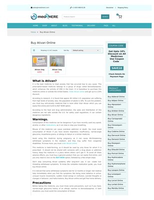 Ativan prix