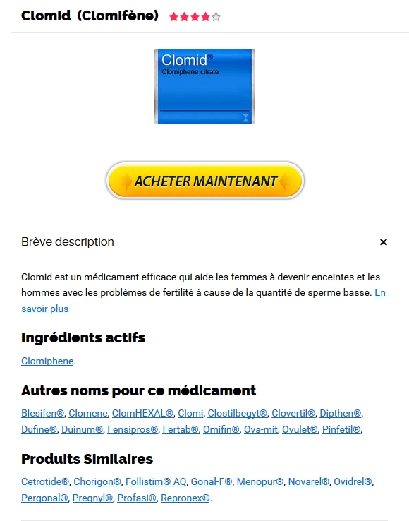 acheter clomiphene générique