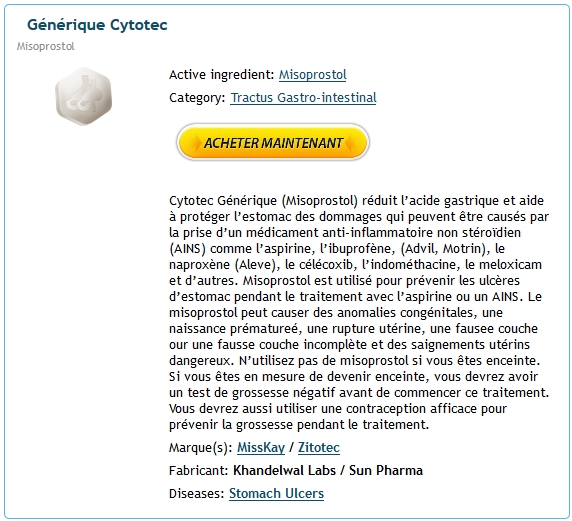 Acheter Cytotec Sans Ordonnance