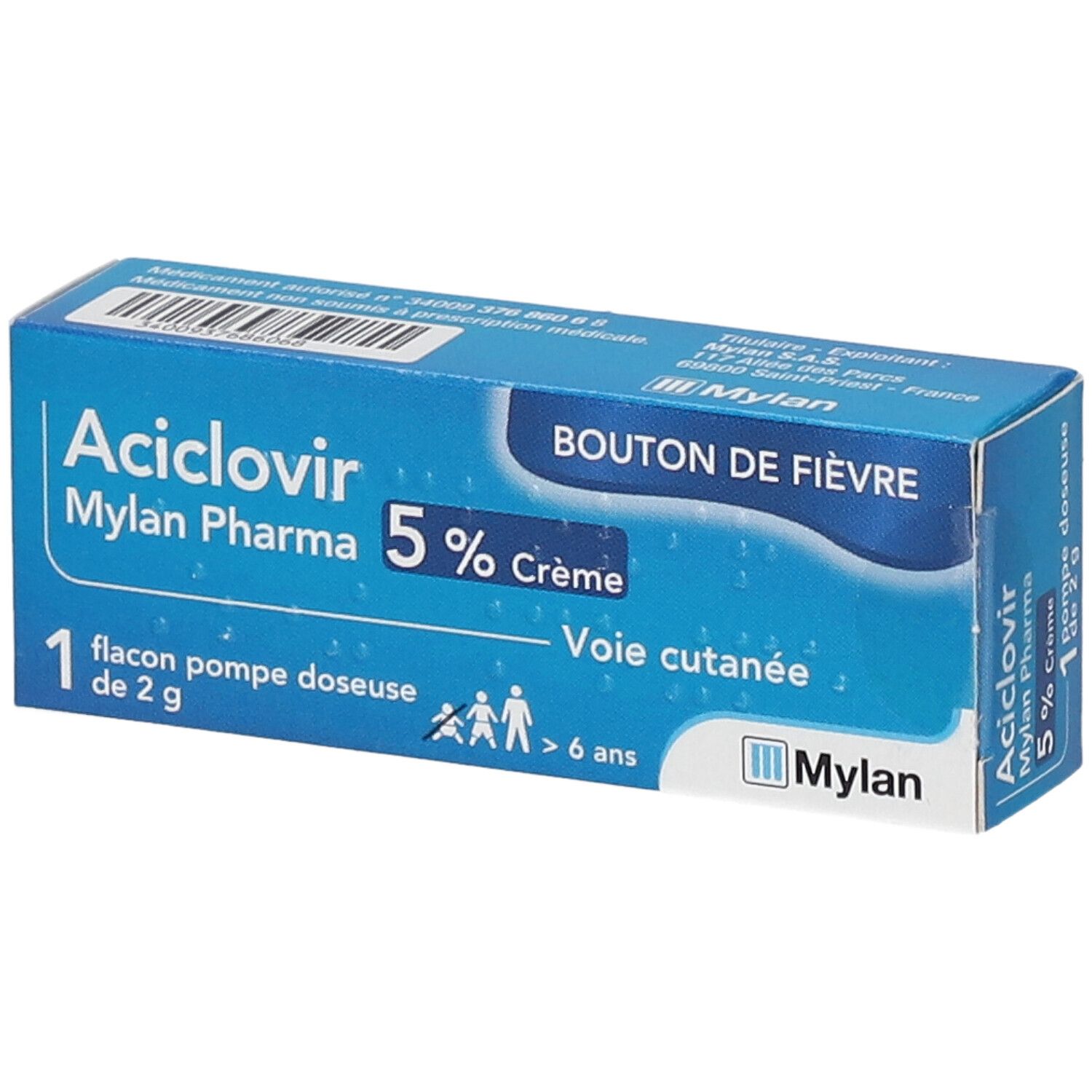 Aciclovir 10g prix