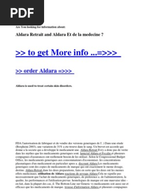 aldara générique Aldara générique
