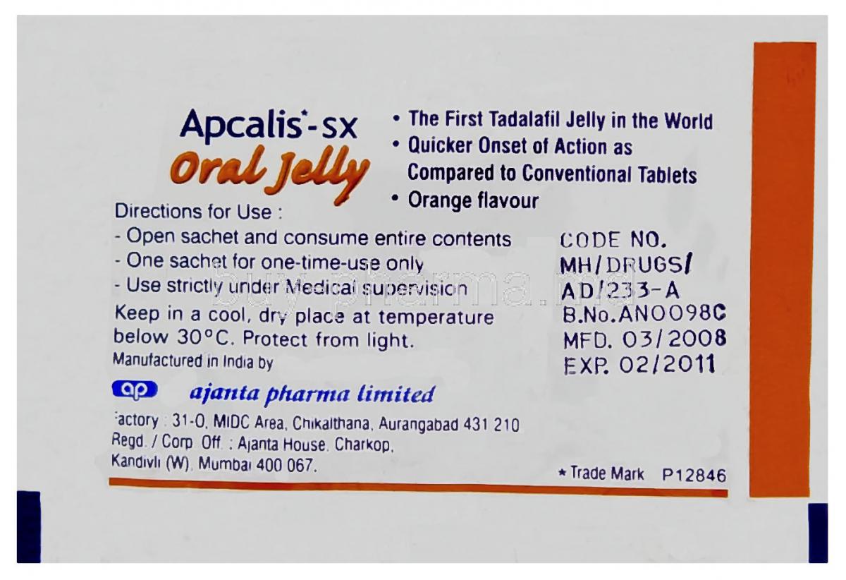 Apcalis Sx 10mg