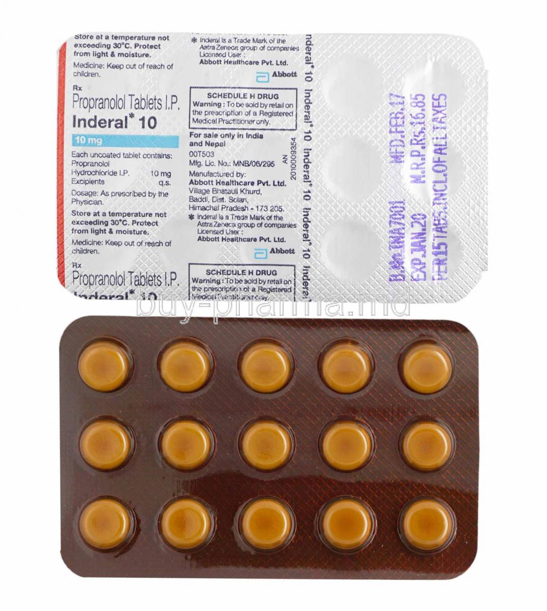 Inderal 10mg
