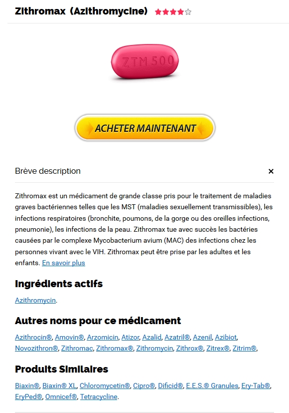 zithromax acheter sans ordonnance