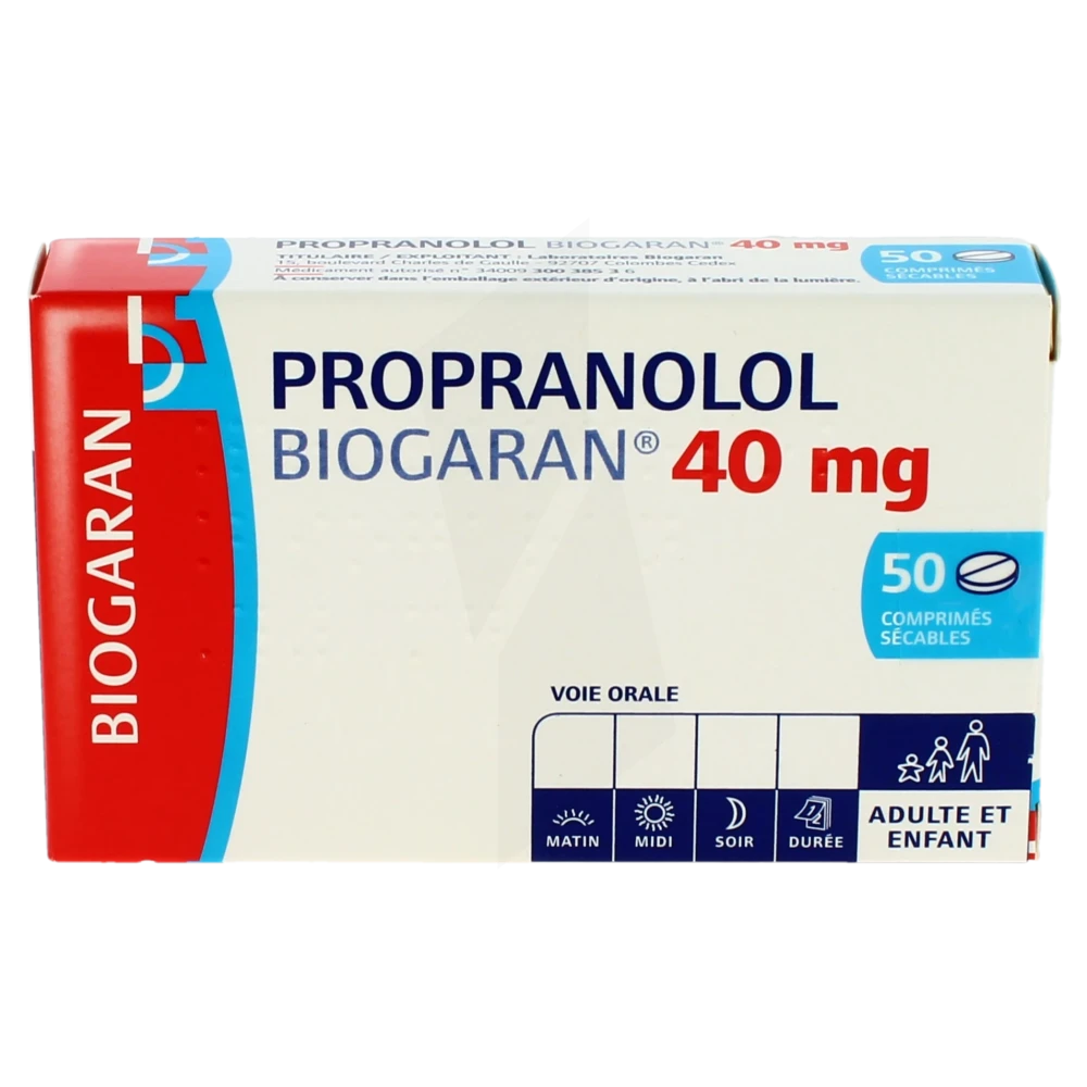Propranolol 2x 40 mg