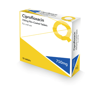 Ciprofloxacin al 750 mg
