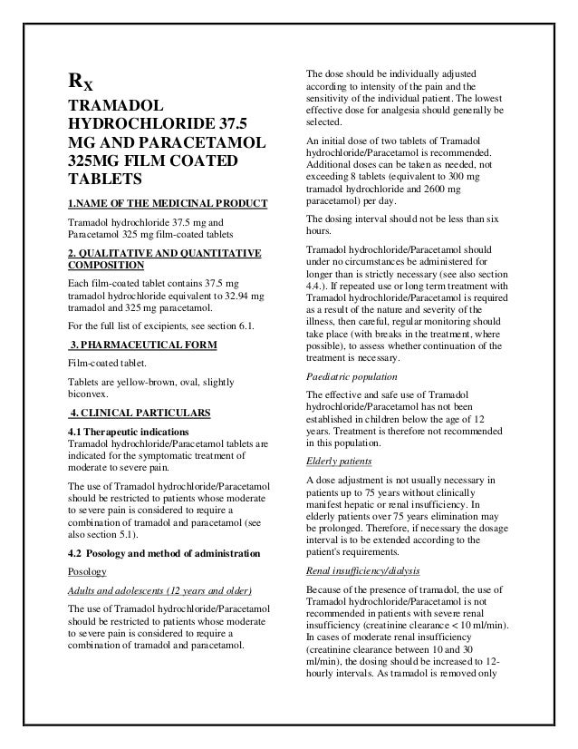 Tramadol Paracetamol Eg Prix