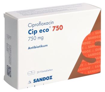 Ciprofloxacin 750 mg cp