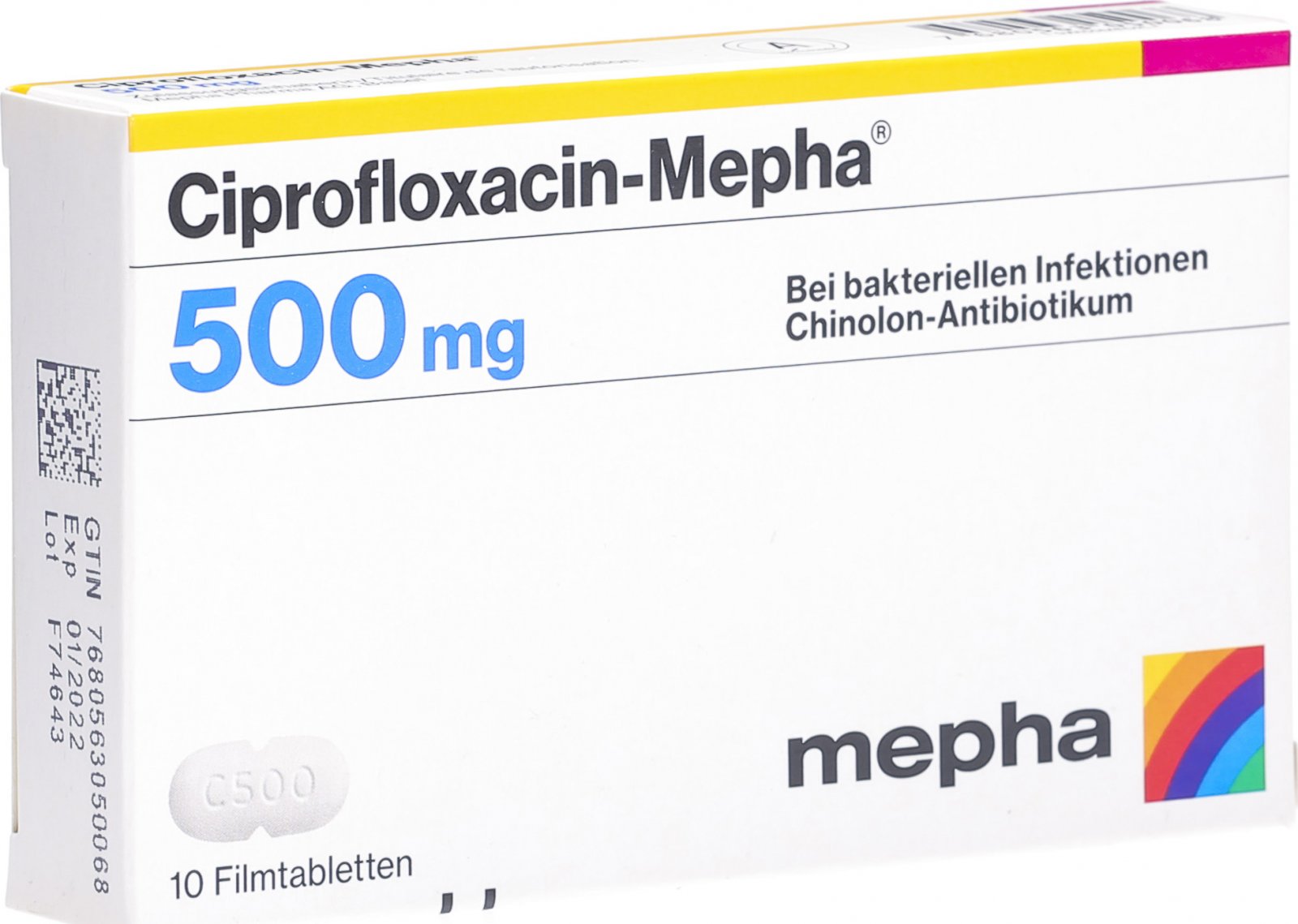 Ciprofloxacin Mepha 500 Mg