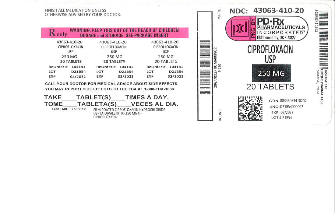 Ciprofloxacin mylan 250 mg