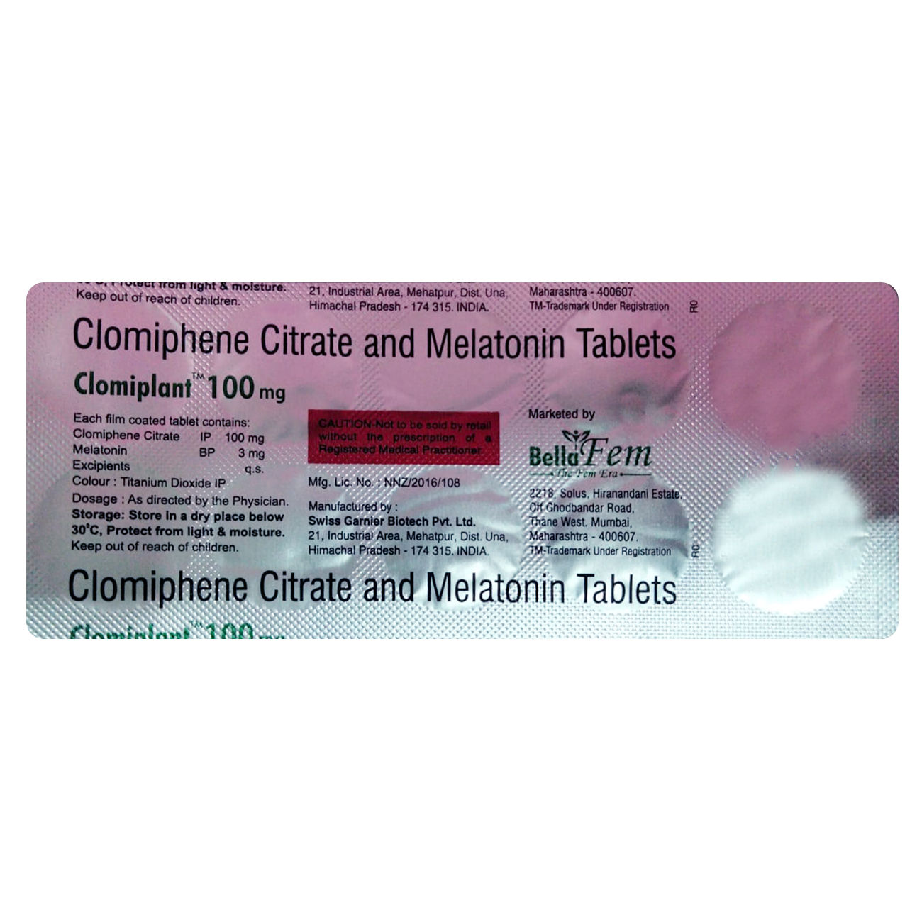 Clomiphene 100mg