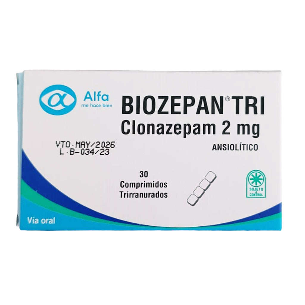Clonazepam De 2mg