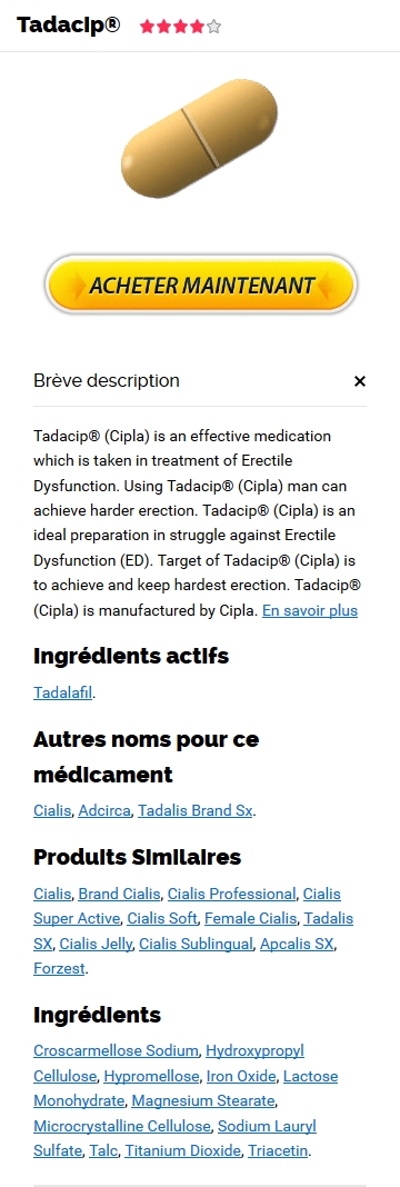 Coût Tadacip