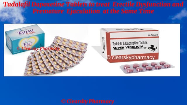 Tadapox 20mg Tadalafil 60mg Dapoxetine