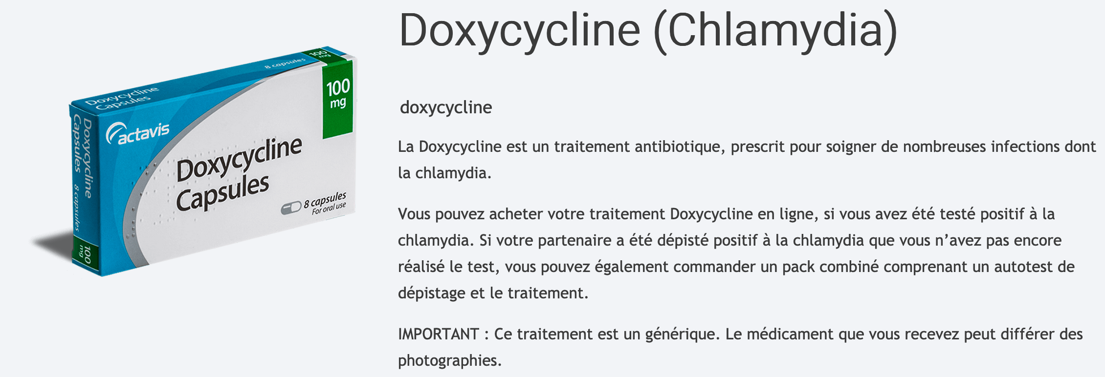 Doxycycline acheter en ligne