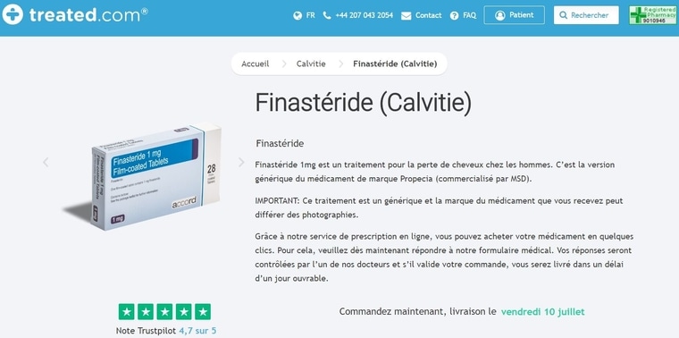 Commander Du Finastéride