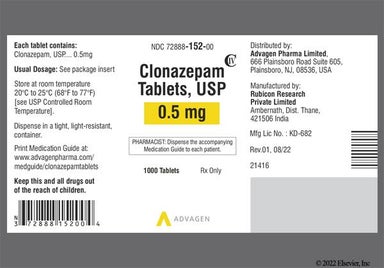 Clonazepam 2mg Prix